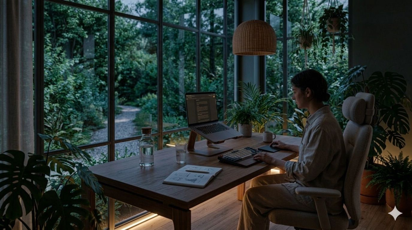 Quiet, autonomous living with your own rhythm — visualization of the intended environment