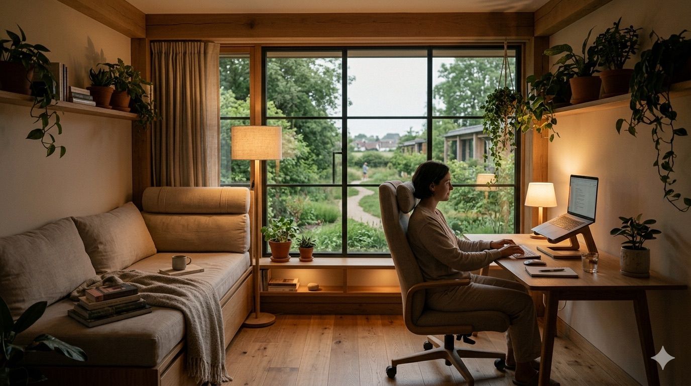 A private room for rest and solitude — visualization of the intended environment
